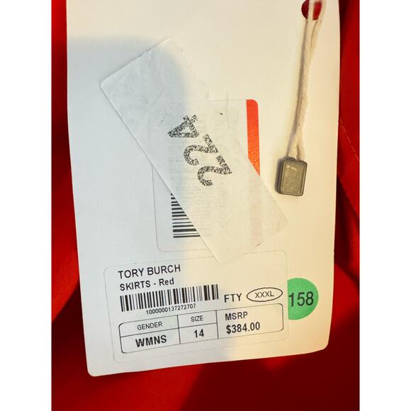 Tory Burch Holiday Red Wrap Skirt Plus Size 1X NWT - Picture 15 of 16